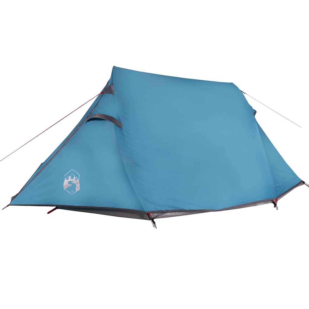 vidaXL Camping Tent Tunnel 3-Person Blue Waterproof - 43228