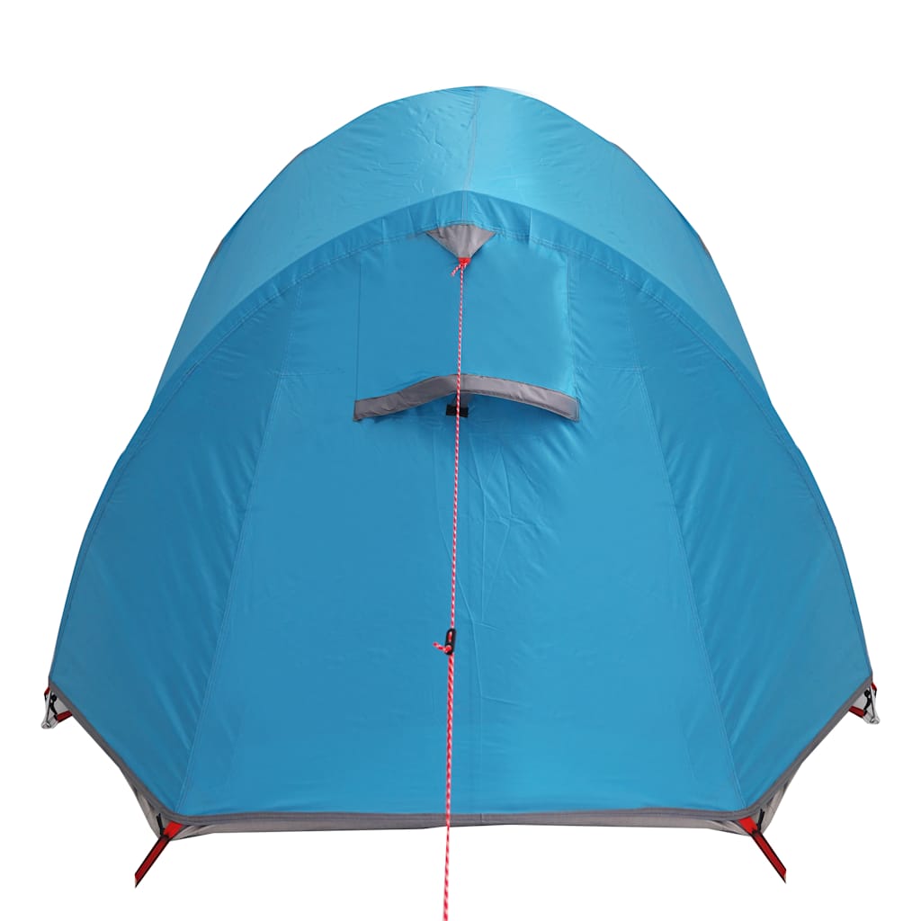 vidaXL Camping Tent Tunnel 3-Person Blue Waterproof - 43228