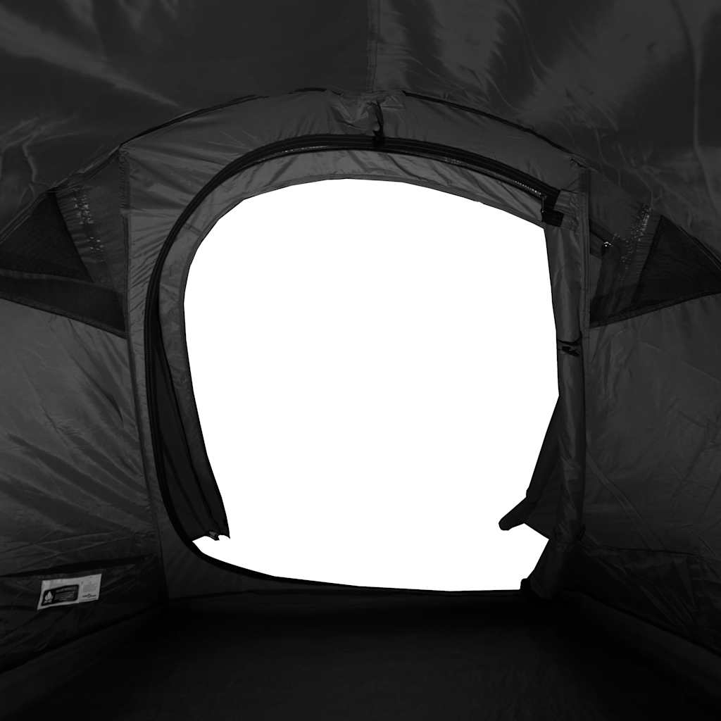 vidaXL Camping Tent Tunnel 3-Person White Blackout Fabric Waterproof - 43246