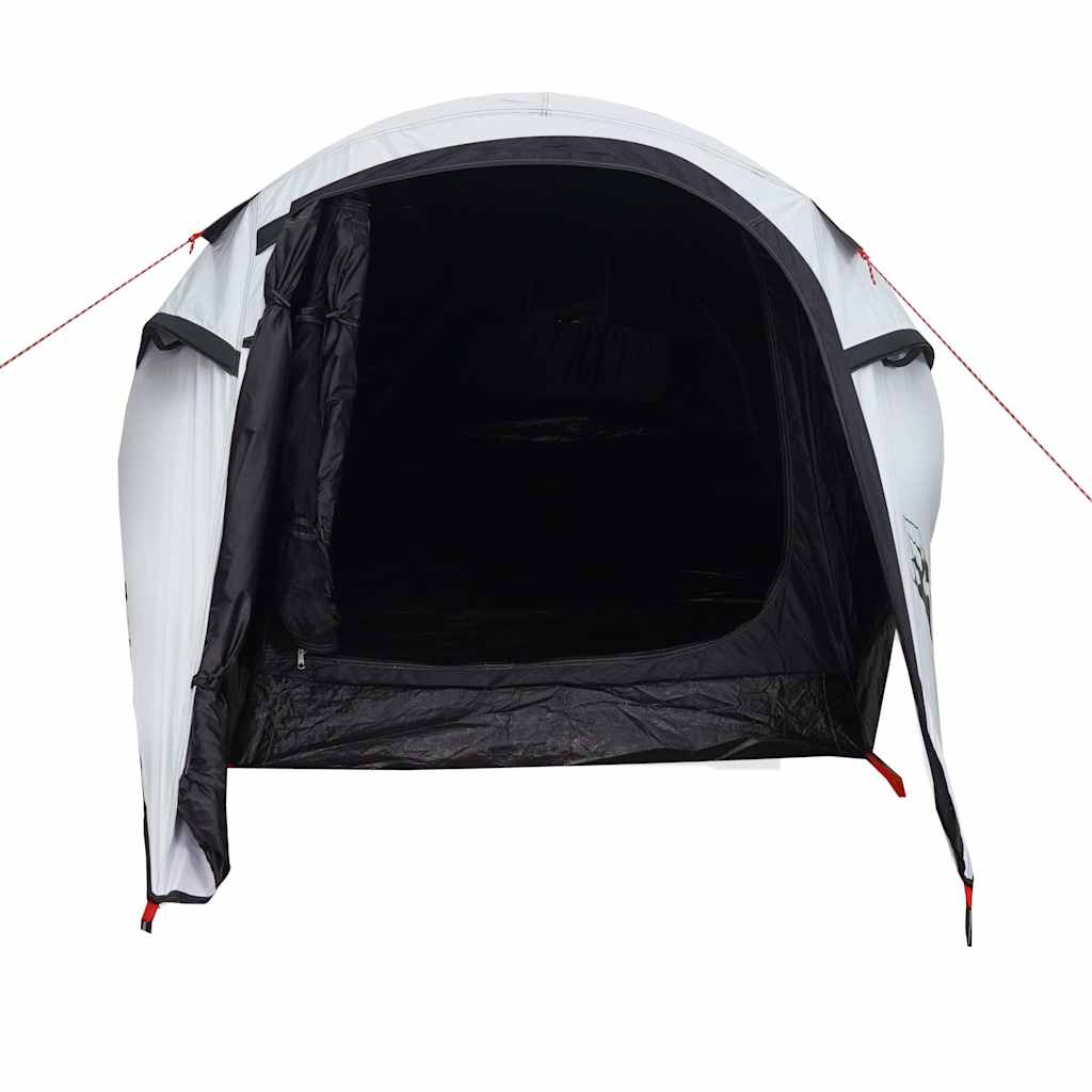 vidaXL Camping Tent Tunnel 3-Person White Blackout Fabric Waterproof - 43246