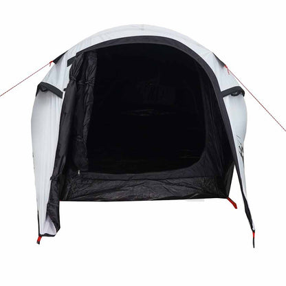 vidaXL Camping Tent Tunnel 3-Person White Blackout Fabric Waterproof - 43246