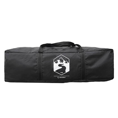 vidaXL Camping Tent Tunnel 3-Person White Blackout Fabric Waterproof - 43246