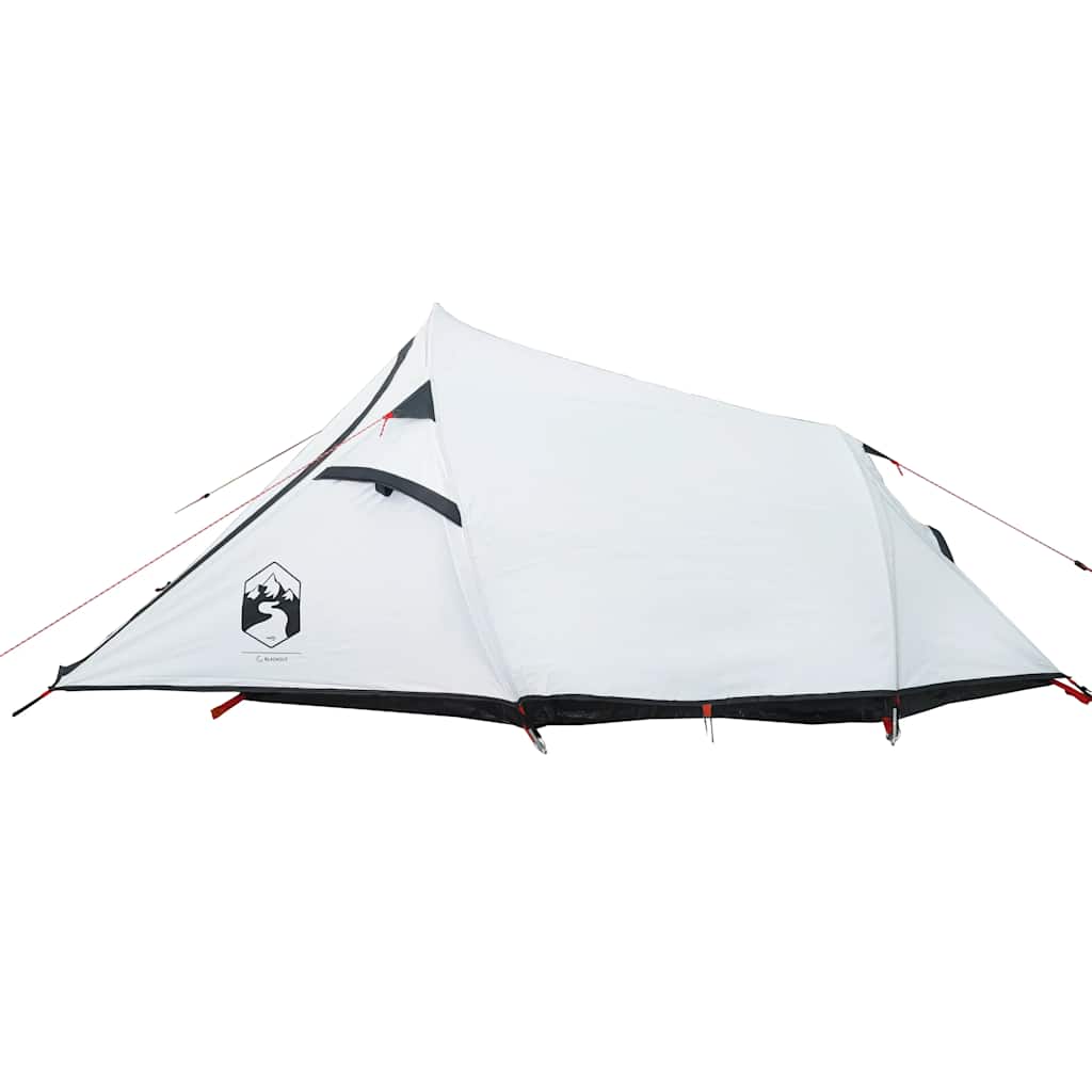 vidaXL Camping Tent Tunnel 3-Person White Blackout Fabric Waterproof - 43246
