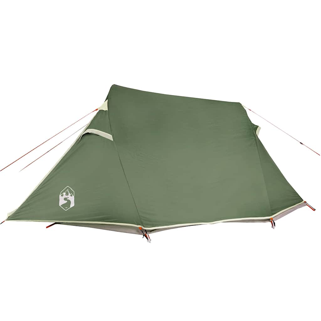 vidaXL Camping Tent Tunnel 2-Person Green Waterproof - 43247