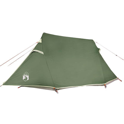 vidaXL Camping Tent Tunnel 2-Person Green Waterproof - 43247