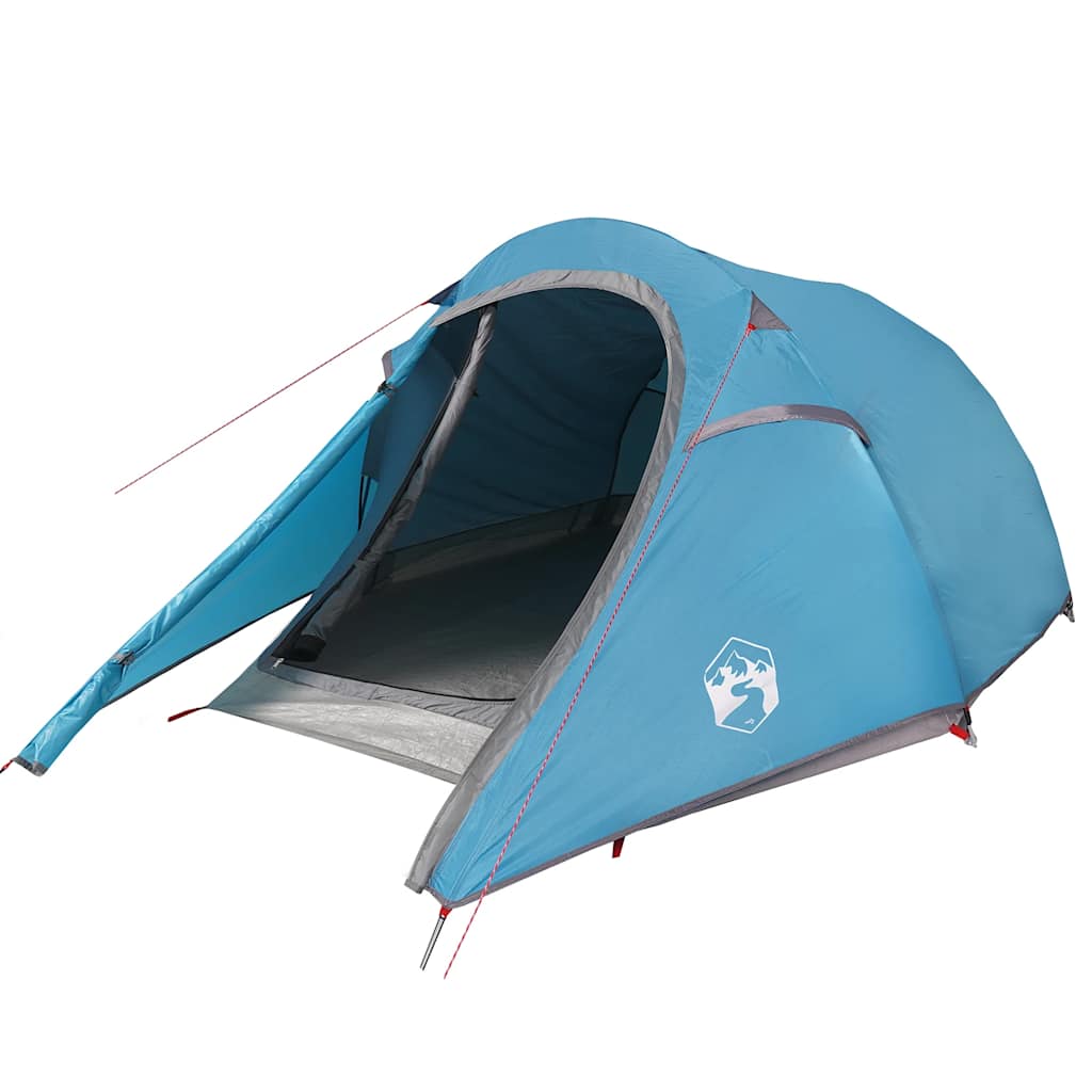 vidaXL Camping Tent Tunnel 2-Person Blue Waterproof - 43258