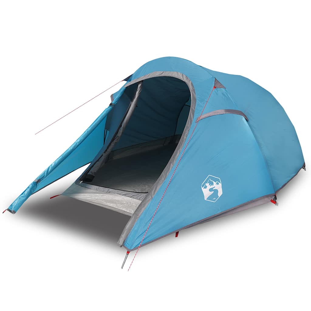 vidaXL Camping Tent Tunnel 2-Person Blue Waterproof - 43258