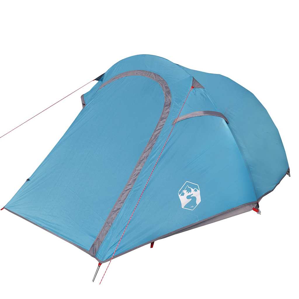vidaXL Camping Tent Tunnel 2-Person Blue Waterproof - 43258