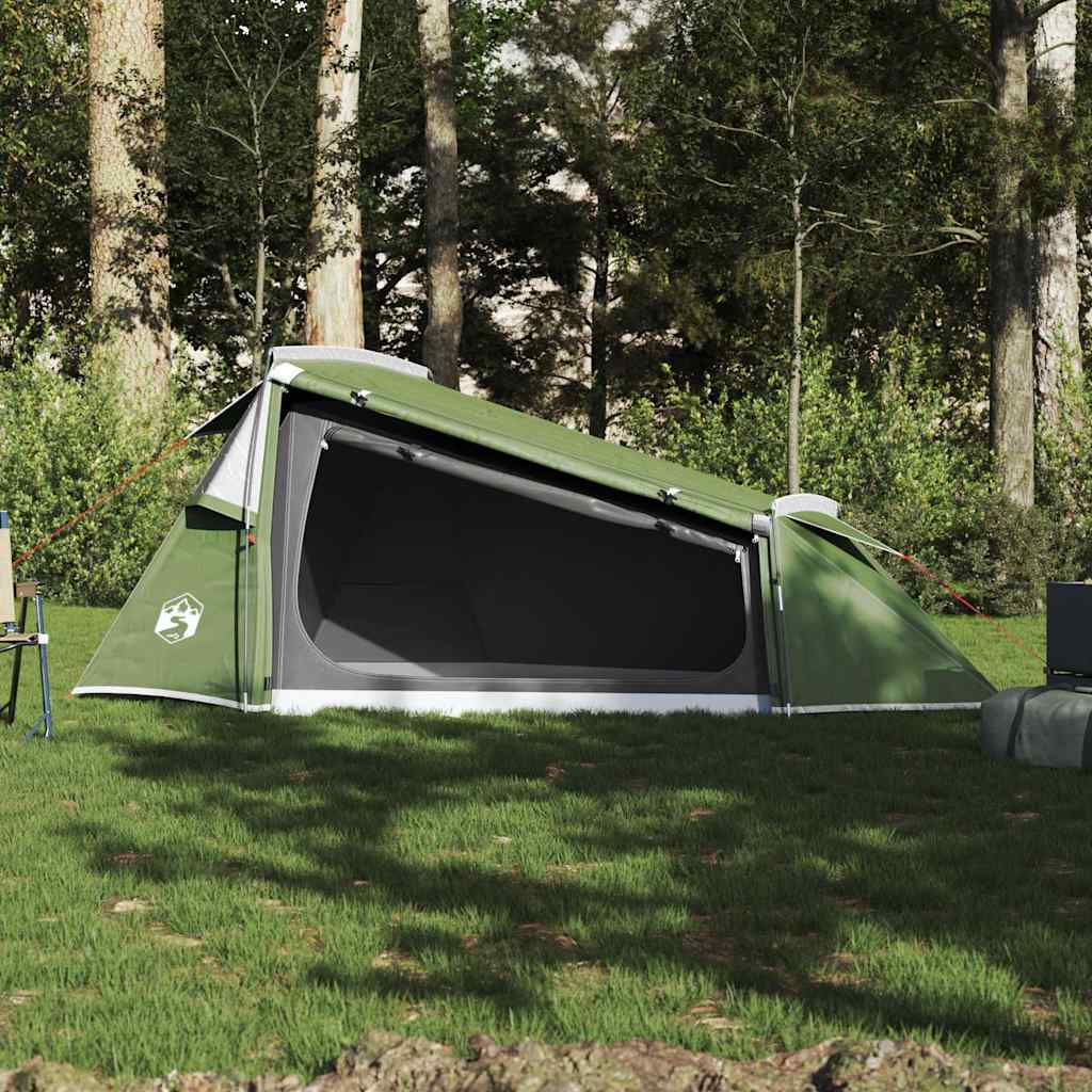 vidaXL Camping Tent Tunnel 2-Person Green Waterproof - 43287