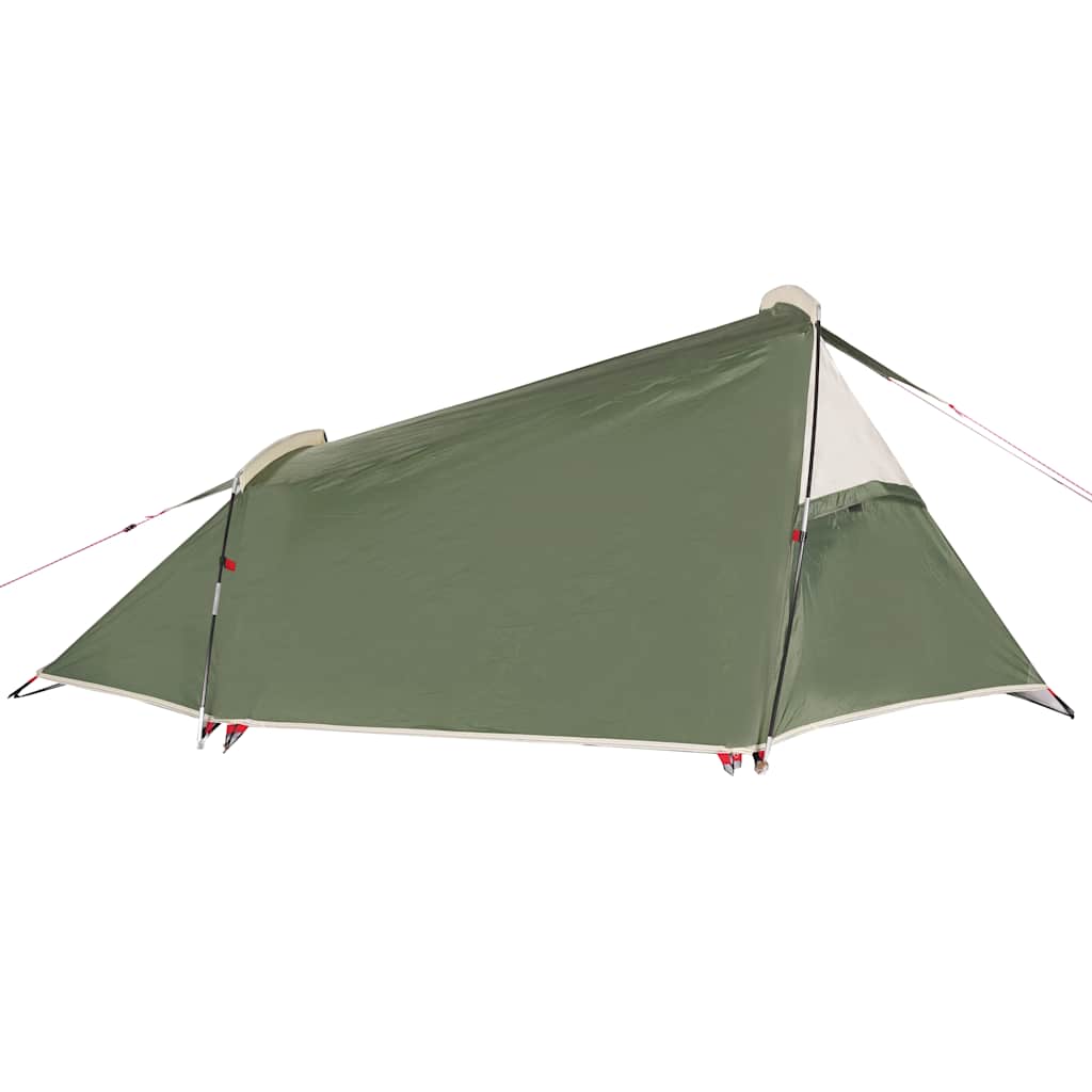 vidaXL Camping Tent Tunnel 2-Person Green Waterproof - 43287