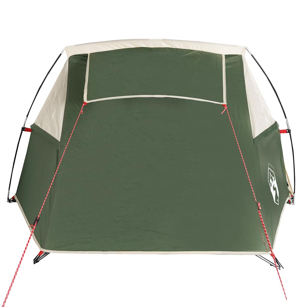 vidaXL Camping Tent Tunnel 2-Person Green Waterproof - 43287