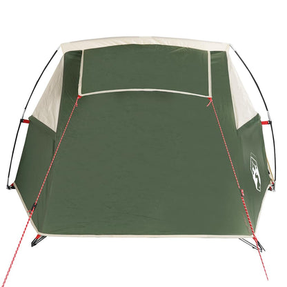 vidaXL Camping Tent Tunnel 2-Person Green Waterproof - 43287
