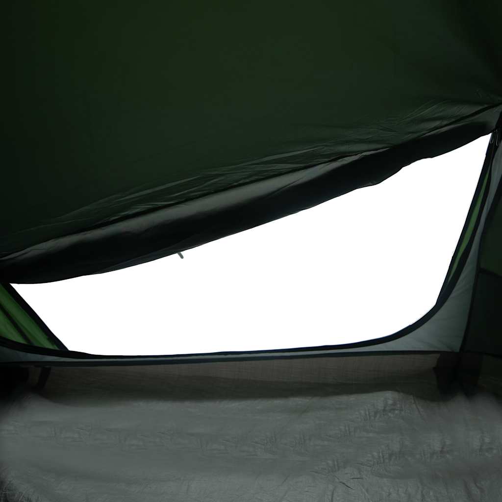 vidaXL Camping Tent Tunnel 2-Person Green Waterproof - 43287
