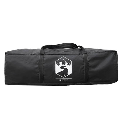 vidaXL Camping Tent Tunnel 2-Person White Blackout Fabric Waterproof