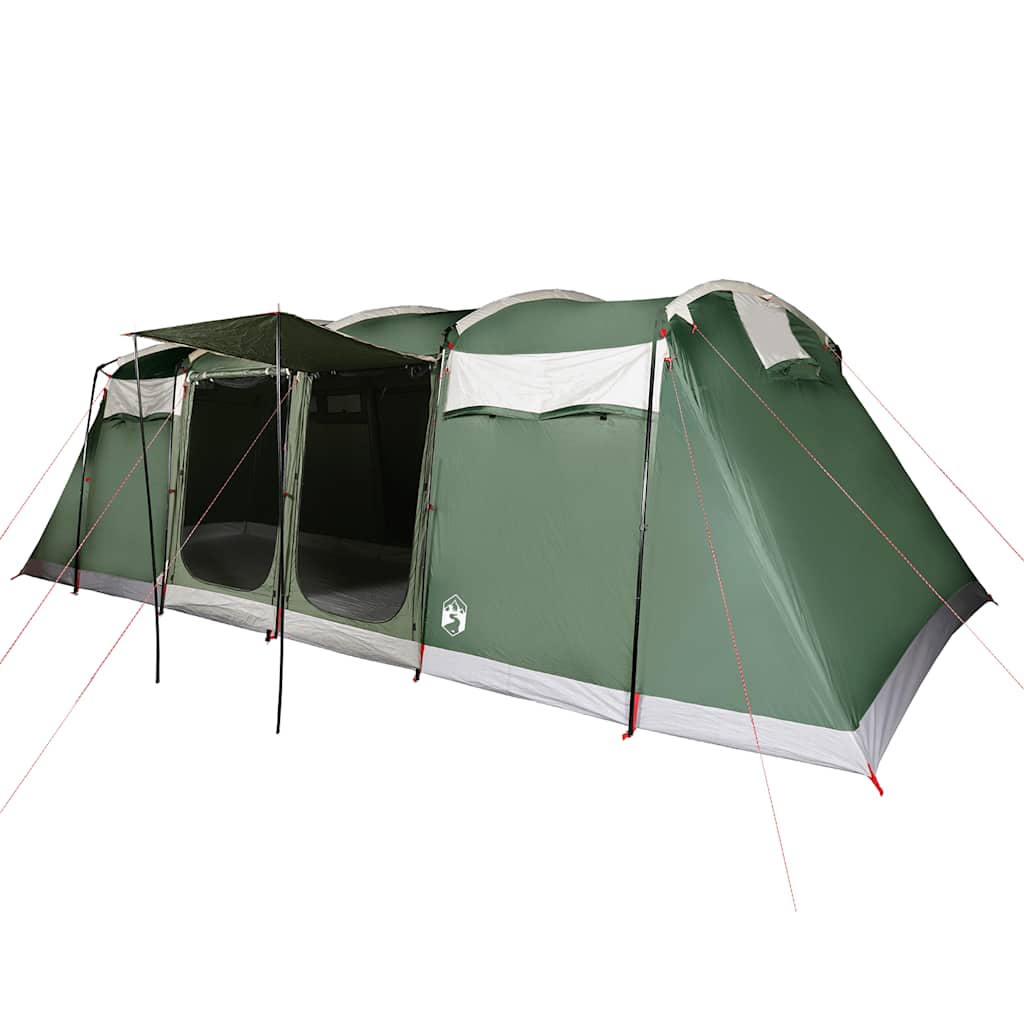 vidaXL Family Tent Tunnel 8-Person Green Waterproof - 43294