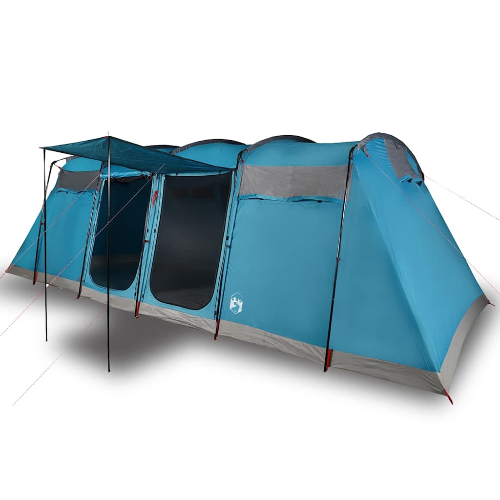 vidaXL Family Tent Tunnel 8-Person Blue Waterproof - 43295