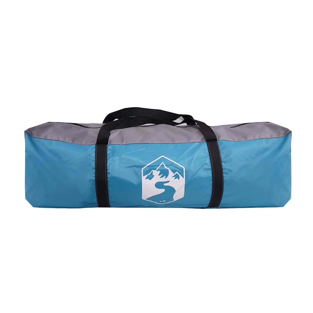 vidaXL Family Tent Tunnel 8-Person Blue Waterproof - 43295