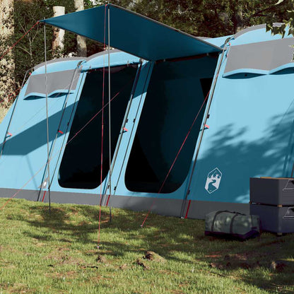 vidaXL Family Tent Tunnel 8-Person Blue Waterproof - 43295