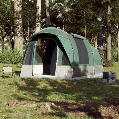 vidaXL Camping Tent Tunnel 3-Person Green Waterproof - 43315