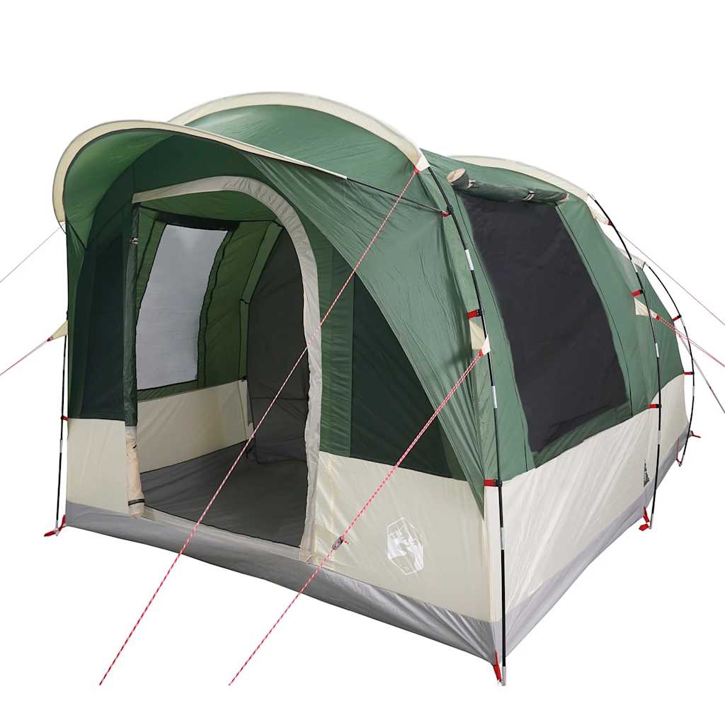 vidaXL Camping Tent Tunnel 3-Person Green Waterproof - 43315