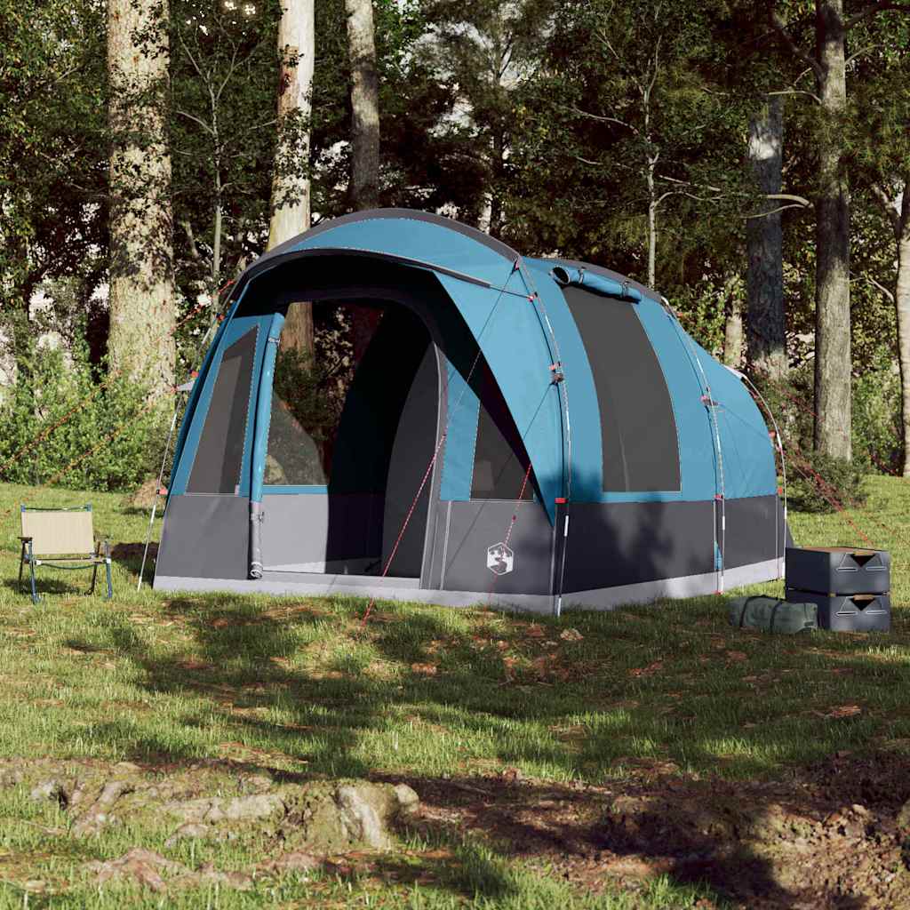 vidaXL Camping Tent Tunnel 3-Person Blue Waterproof - 43328