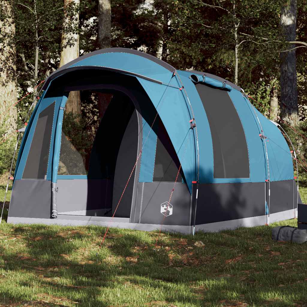 vidaXL Camping Tent Tunnel 3-Person Blue Waterproof - 43328