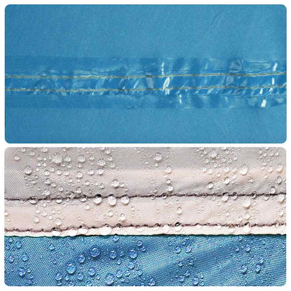 vidaXL Family Tent Tunnel 7-Person Blue Waterproof