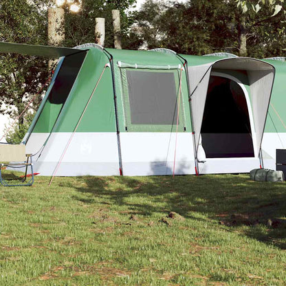 vidaXL Camping Tent Tunnel 4-Person Green Waterproof - 43345