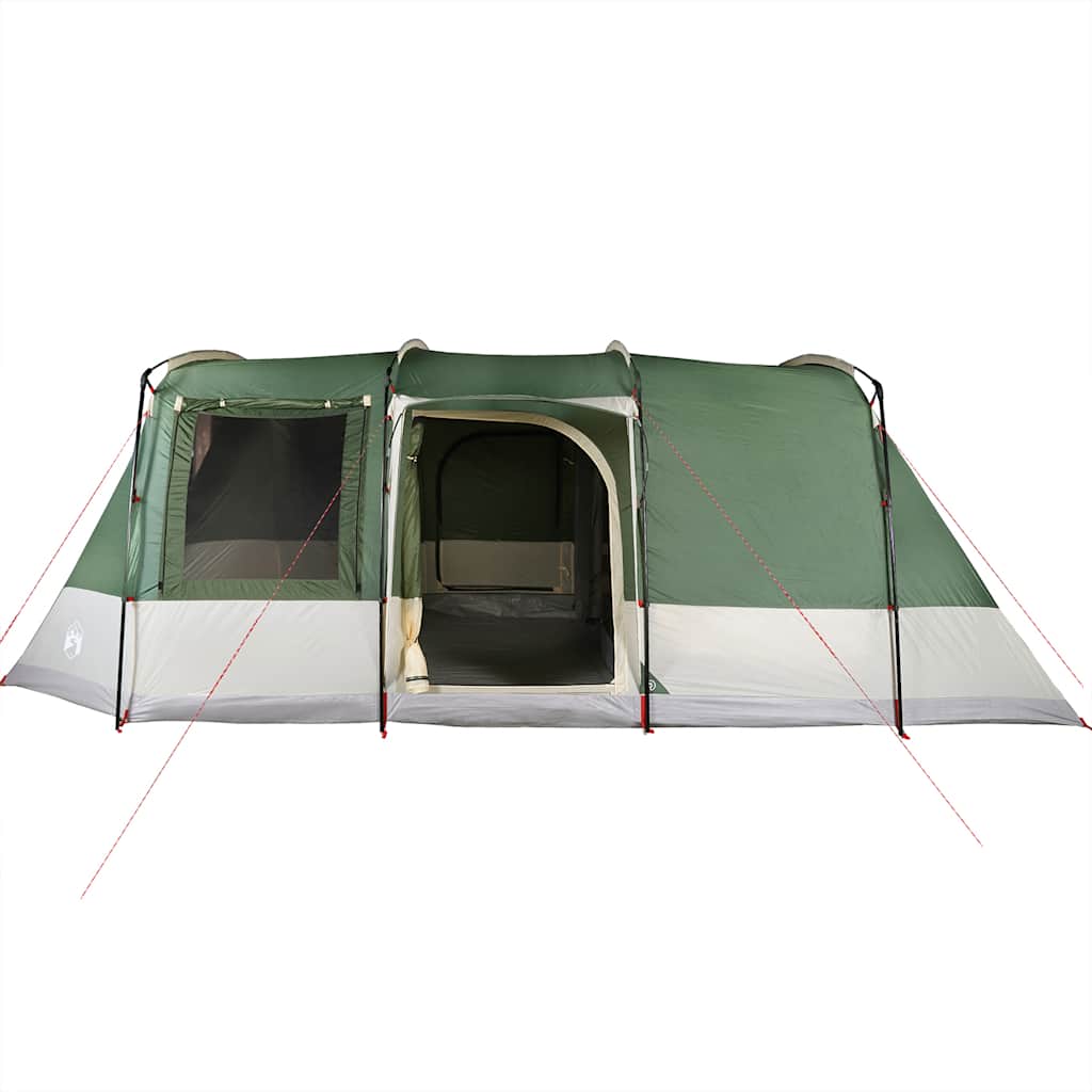 vidaXL Camping Tent Tunnel 4-Person Green Waterproof - 43345