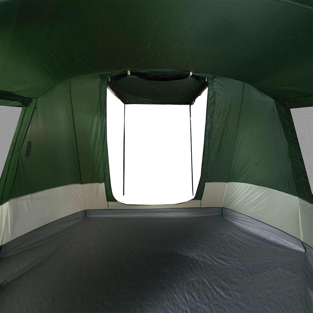 vidaXL Camping Tent Tunnel 4-Person Green Waterproof - 43345