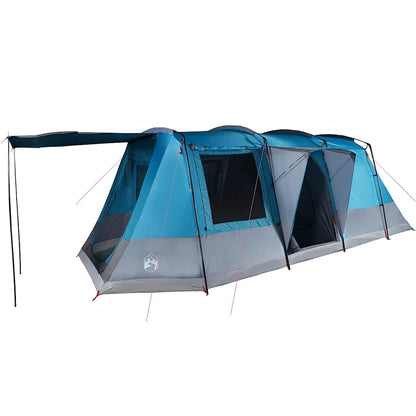 vidaXL Camping Tent Tunnel 4-Person Blue Waterproof - 43348
