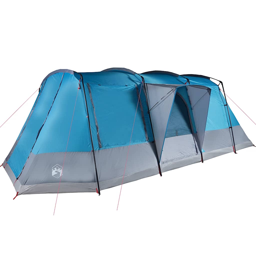 vidaXL Camping Tent Tunnel 4-Person Blue Waterproof - 43348