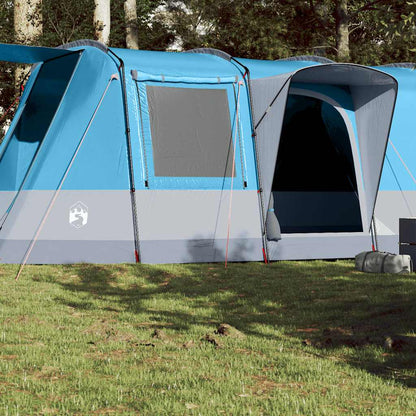 vidaXL Camping Tent Tunnel 4-Person Blue Waterproof - 43348