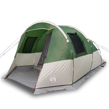vidaXL Camping Tent Tunnel 4-Person Green Waterproof - 43366