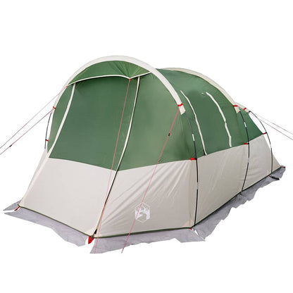 vidaXL Camping Tent Tunnel 4-Person Green Waterproof - 43366