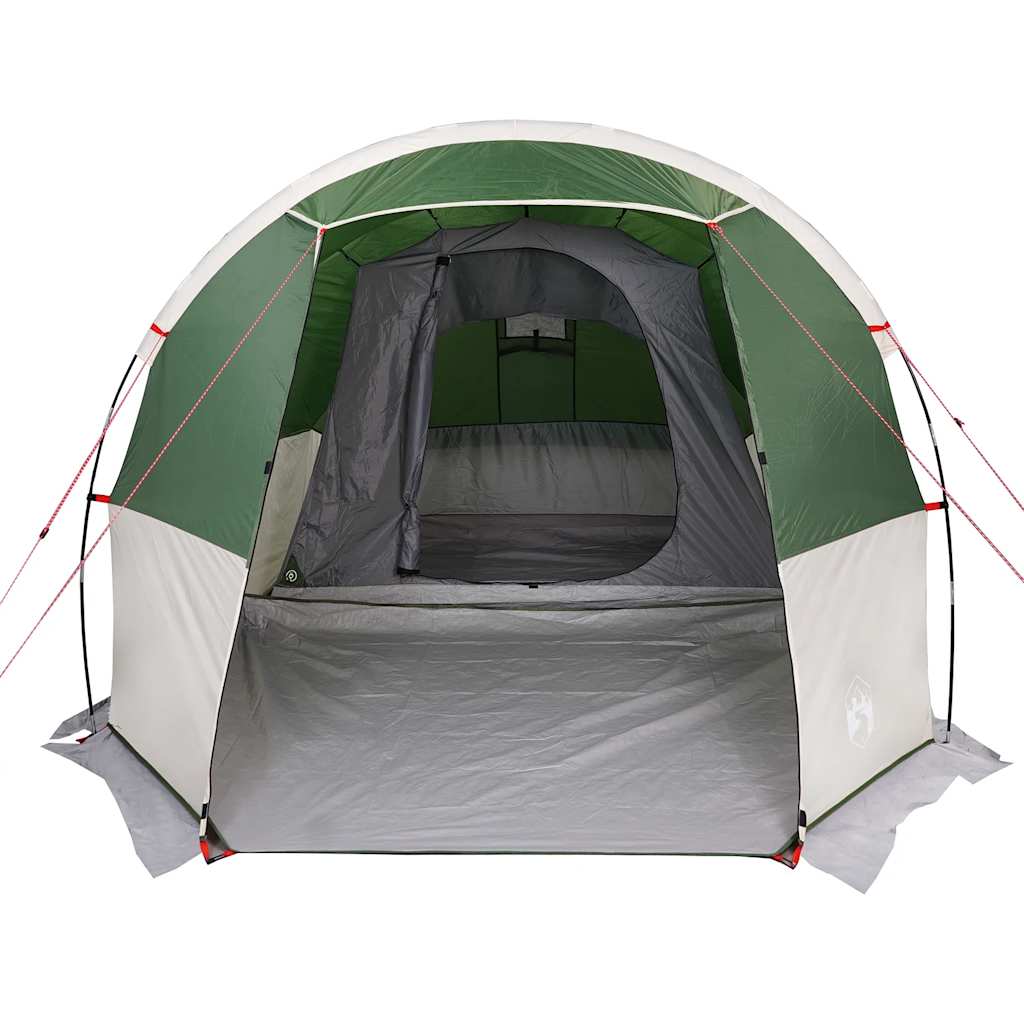 vidaXL Camping Tent Tunnel 4-Person Green Waterproof - 43366