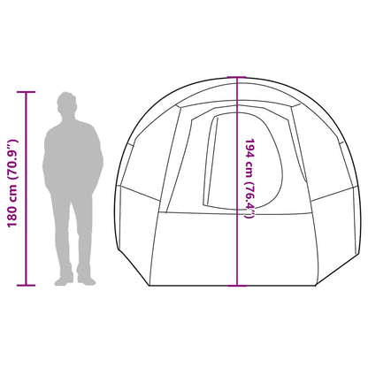 vidaXL Camping Tent Tunnel 4-Person Blue Waterproof - 43368