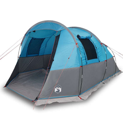 vidaXL Camping Tent Tunnel 4-Person Blue Waterproof - 43368