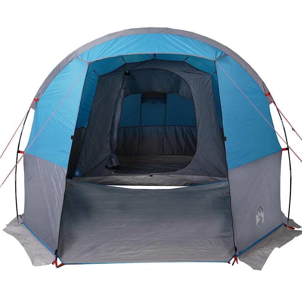 vidaXL Camping Tent Tunnel 4-Person Blue Waterproof - 43368