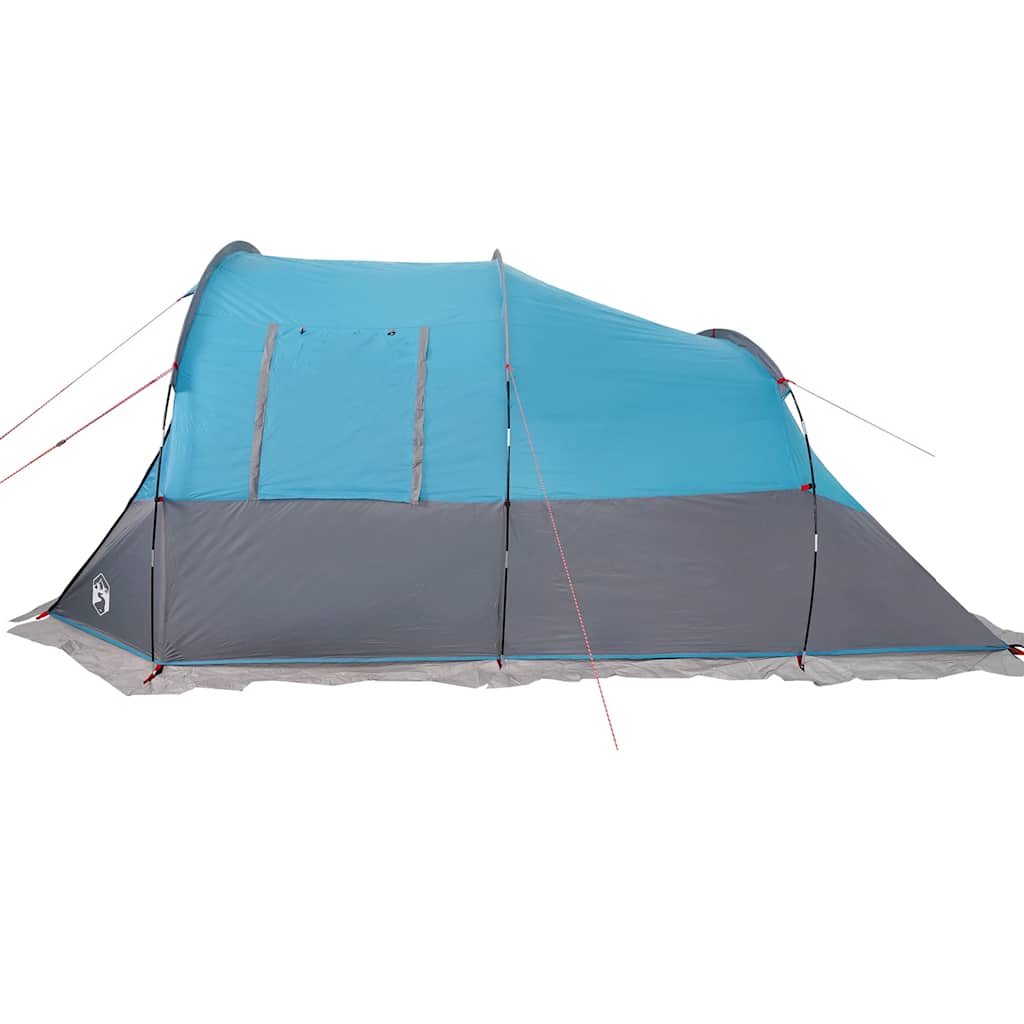 vidaXL Camping Tent Tunnel 4-Person Blue Waterproof - 43368