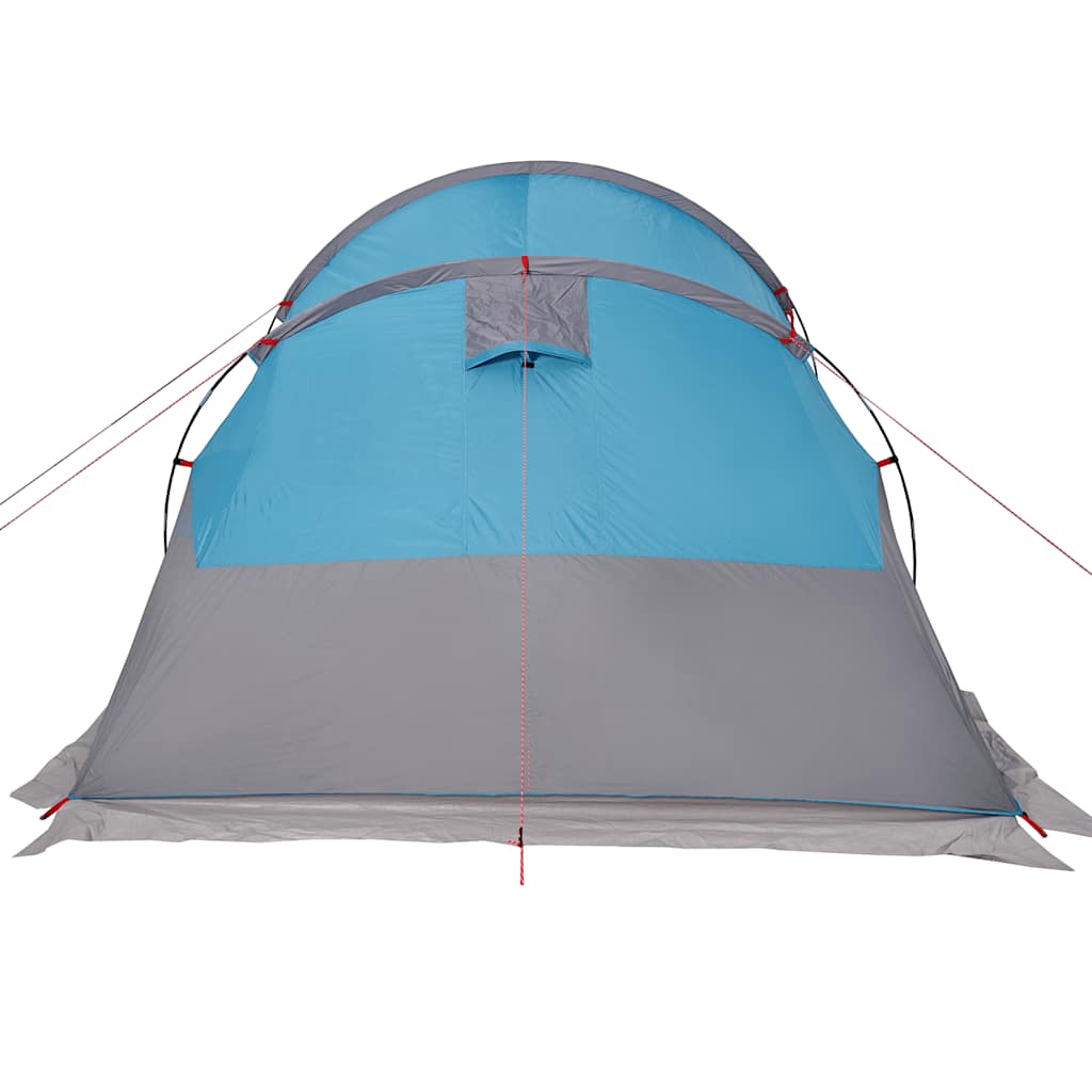 vidaXL Camping Tent Tunnel 4-Person Blue Waterproof - 43368