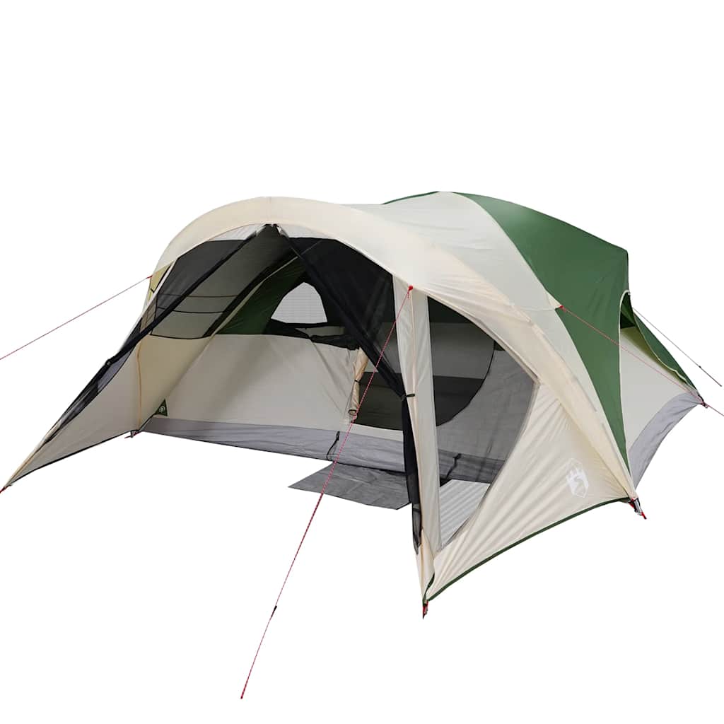vidaXL Family Tent Cabin 6-Person Green Waterproof - 43374