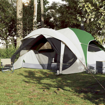 vidaXL Family Tent Cabin 6-Person Green Waterproof - 43374