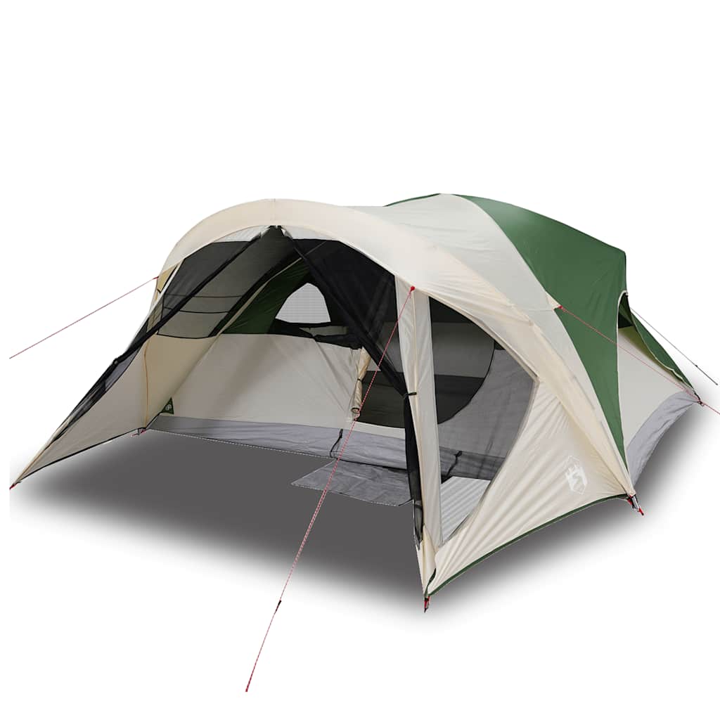 vidaXL Family Tent Cabin 6-Person Green Waterproof - 43374