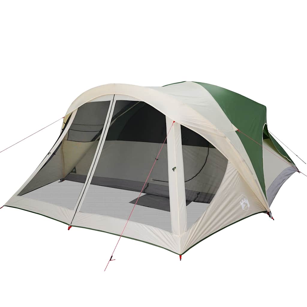 vidaXL Family Tent Cabin 6-Person Green Waterproof - 43374
