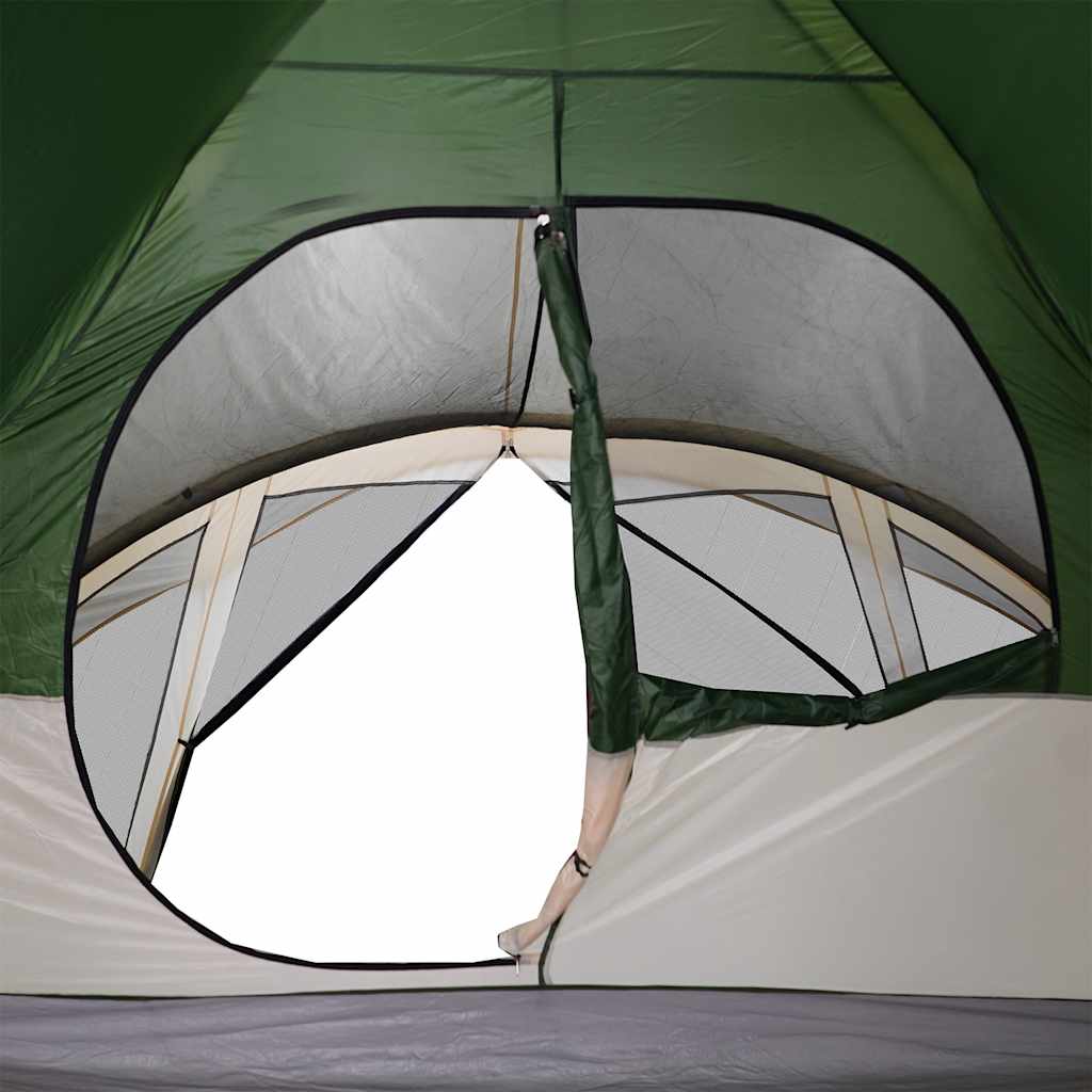 vidaXL Family Tent Cabin 6-Person Green Waterproof - 43374