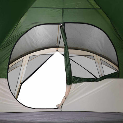 vidaXL Family Tent Cabin 6-Person Green Waterproof - 43374