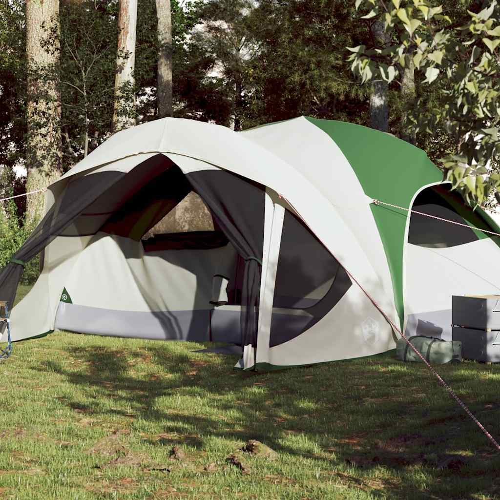 vidaXL Family Tent Cabin 6-Person Green Waterproof - 43374