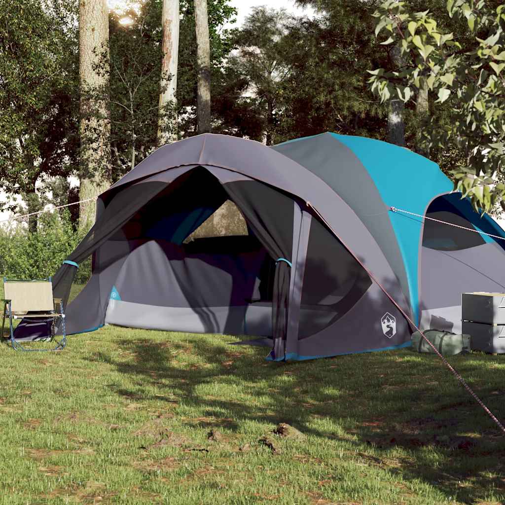 vidaXL Family Tent Cabin 6-Person Blue Waterproof - 43383
