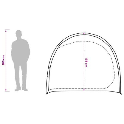 vidaXL Storage Tent Grey and Orange Waterproof